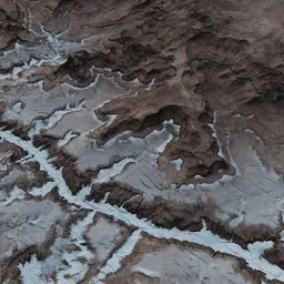 Sci-fi Mountain Canyon Terrain