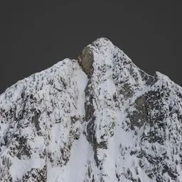 Snow Mountain Top Photoscan