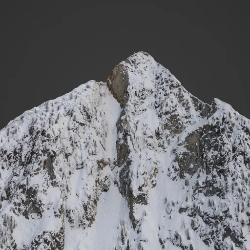 Snow Mountain Top Photoscan