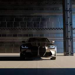 Cinematic BMW M4 Industrial Garage