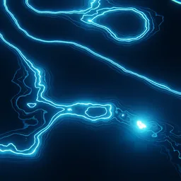 Abstract Chamakdaar Energy Lines Scene