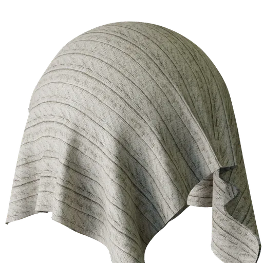 Realistic PBR knitted woolen material texture for 3D rendering in Blender, seamless for efficient tiling and mapping.