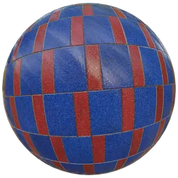 Blue red Tiles