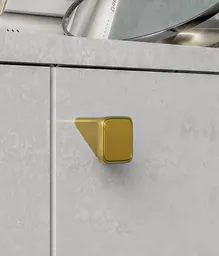 Antique Brass Wood Knob Handle