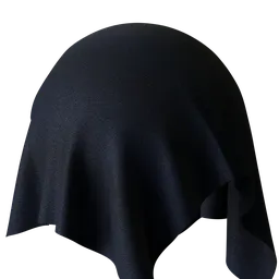 High-quality dark jeans fabric PBR material for Blender 3D, suitable for realistic texturing in CG projects.