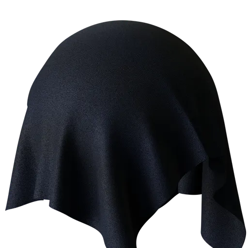 High-quality dark jeans fabric PBR material for Blender 3D, suitable for realistic texturing in CG projects.