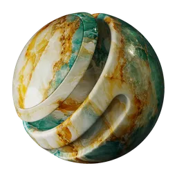 Teal Amber Ivory Onyx