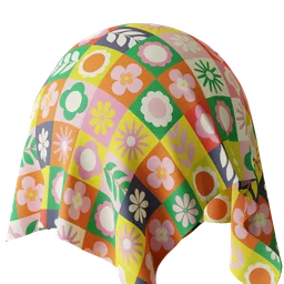 Colorful Flower Fabric