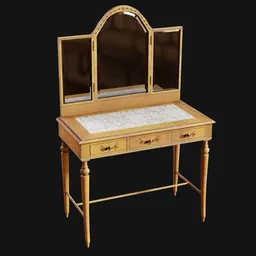 Antique Austrian Vanity Table