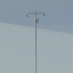 Surveillance camera pole