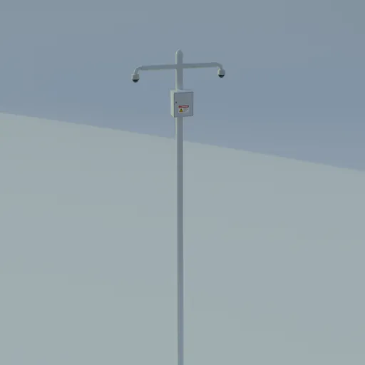 Surveillance camera pole