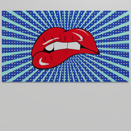 Picture pop art mouth II procedural