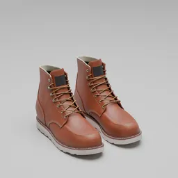 Brown Leather Work Boots