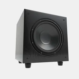 Hi-Fi Subwoofer black wood