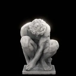statue of The Crouching Boy