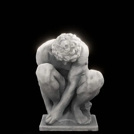 statue of The Crouching Boy