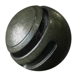 Damaged Green Metal