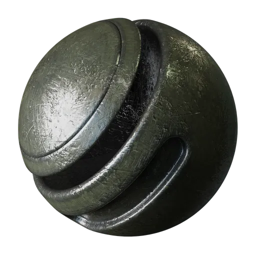 Damaged Green Metal