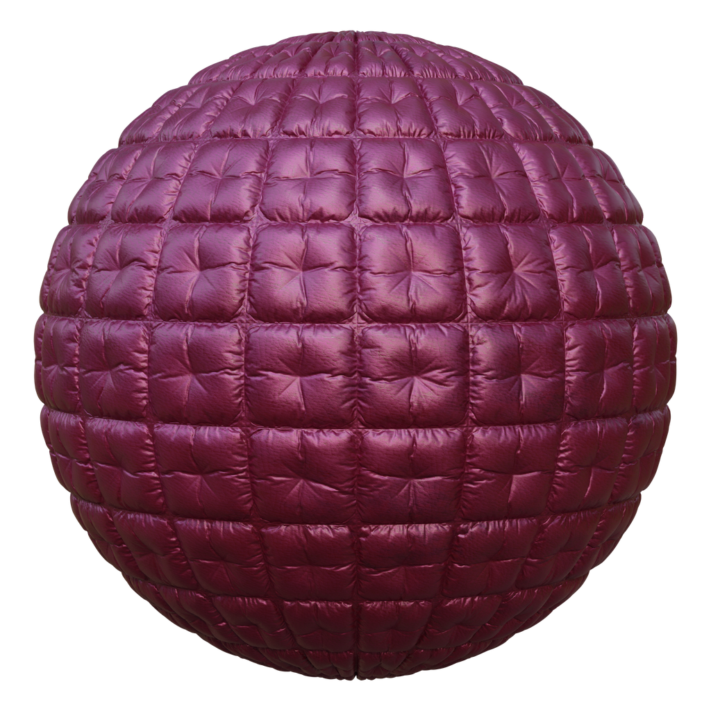 Pink Down Puffer Jacket 01 FREE fabric materials BlenderKit