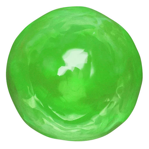 Vivid green PBR slime texture for 3D modeling, perfect for Blender and similar applications, suited for sci-fi and fantasy settings.