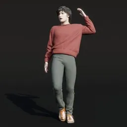 Young Eastern Male Person Airy