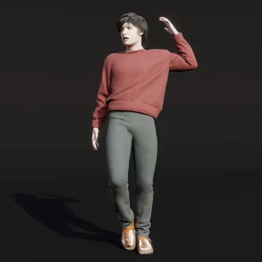 Young Eastern Male Person Airy