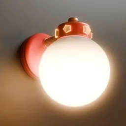 Spherical cute wall lamp