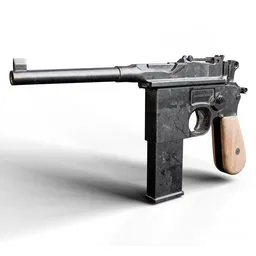 Mauser C96 Pistol PBR Textures
