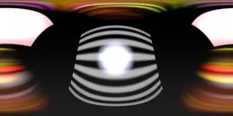 Studio lighting HDR with vivid colors and monochrome striped patterns, ideal for 3D scene illumination.