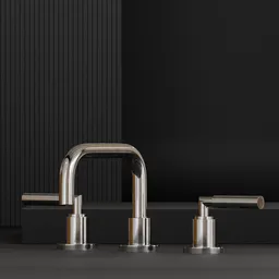 TARA Three-hole basin mixer