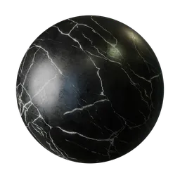 Cracked Black Marble