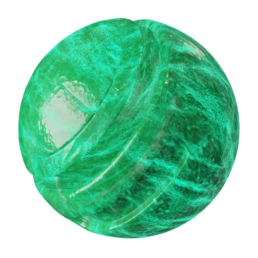 Crystal green glass