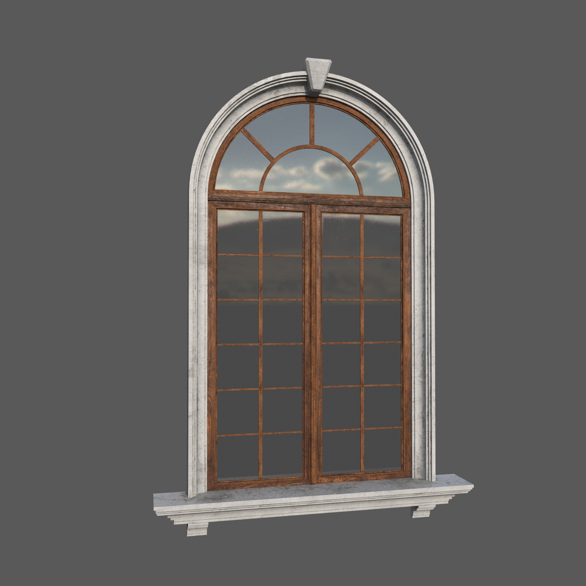 Classical Window FREE 3D Window models BlenderKit