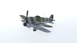 Low Poly Hawker Typhoon
