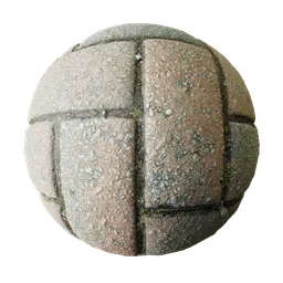 Paved herringbone pattern