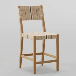 Rope Woven Counter Stool