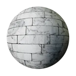 Marble brick PBR