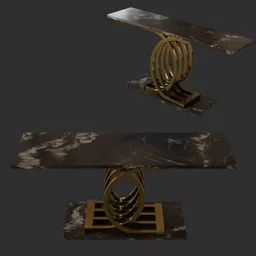 Infinity Marble Console Table