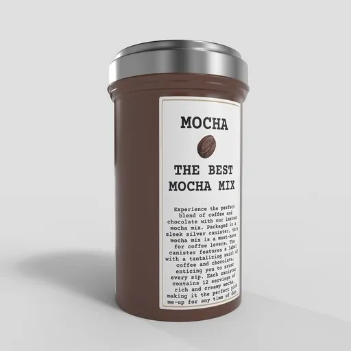 Premium Mocha Mix Jar