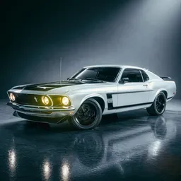 Ford Mustang Boss 302 Rigged