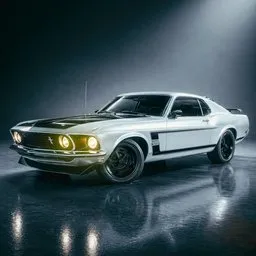 Ford Mustang Boss 302 Rigged