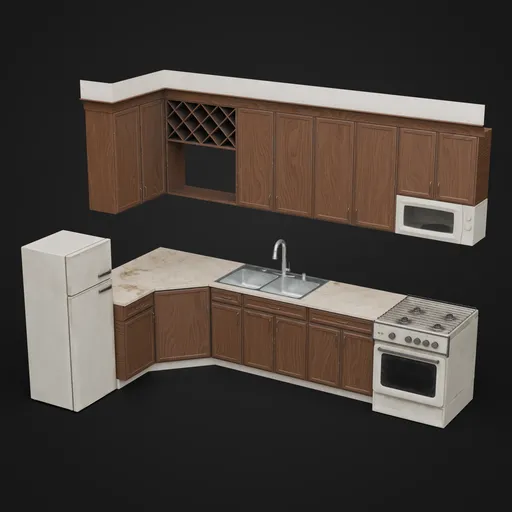 Old NYC Apartment Kitchen Set