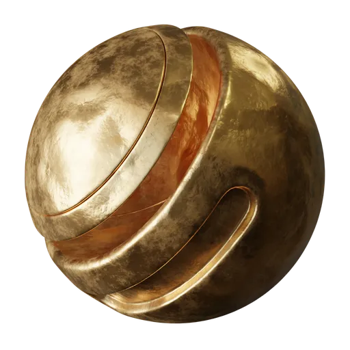 Brushed Gold with Layered Bands