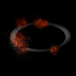 Stylized Cosmic Ring Dust Particles