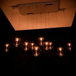 Modern Glass Orb Chandelier - Fully Foldable & Customizable