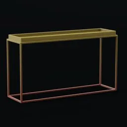 Miniature TrayTop Console Table