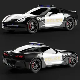 2018 Corvette Police Car