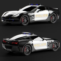 2018 Corvette Police Car