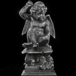 statue of Steel Puck on Toadstool