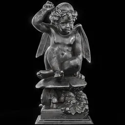 statue of Steel Puck on Toadstool